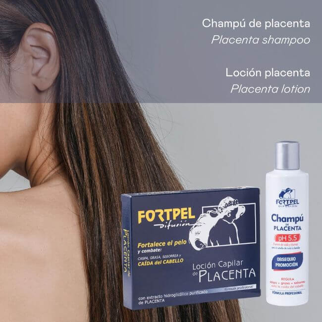 valquer laboratorios Pack 6 viales placenta 6x15 ml + Champú placenta - 200 ml Ofertas especiales