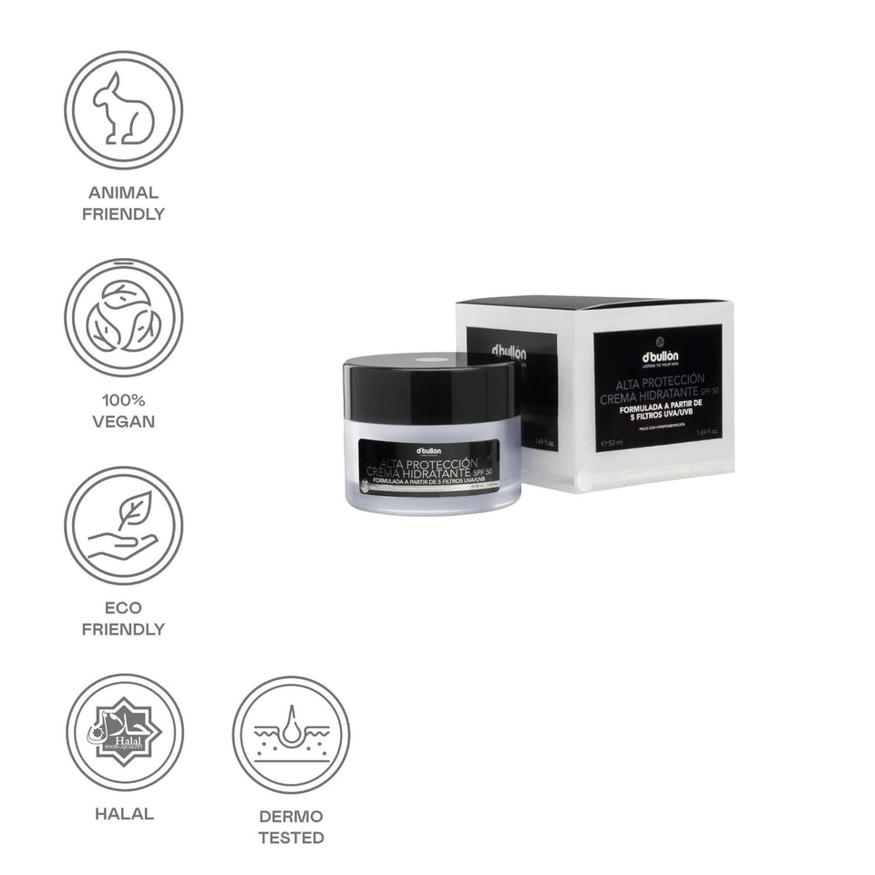 valquer laboratorios Crema hidratante facial alta protección SPF 50 - 50 ml Promoción por tiempo limitado