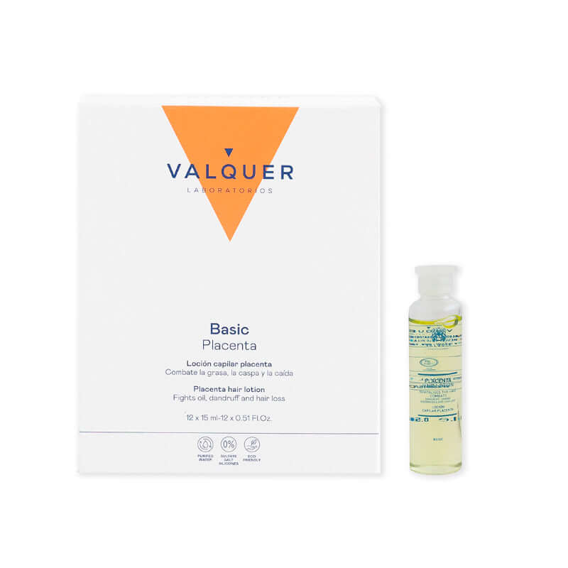 valquer laboratorios Loción capilar placenta - 12x15 ml Limitado a 3 días