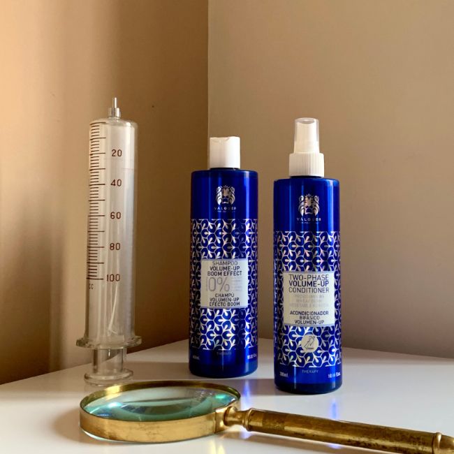 valquer laboratorios Acondicionador Bifásico Volumen-Up para Cabello Fino- 300 ml Libre de impuestos