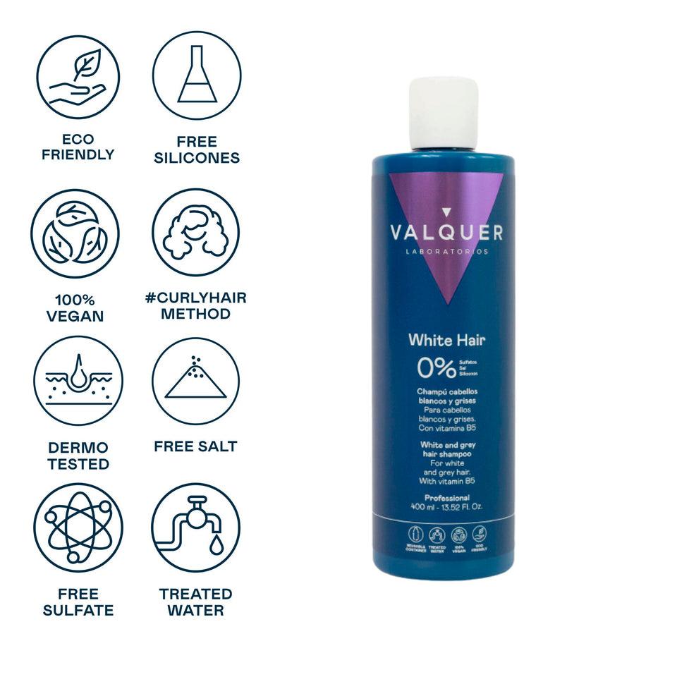 valquer laboratorios Champú cabello Blanco y Gris - 0% Sin Sulfatos Descuentos del mes