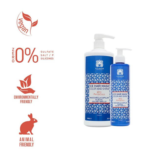valquer laboratorios Mascarilla capilar glacial potenciador color y brillo para cabellos teñidos Oferta exclusiva