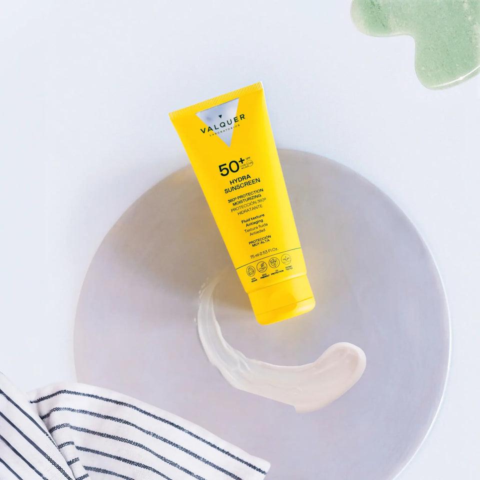 valquer laboratorios Crema Facial Hydra Sunscreen SPF 50+ Protección 360º Hidratante y Antiedad - 75 ml En línea