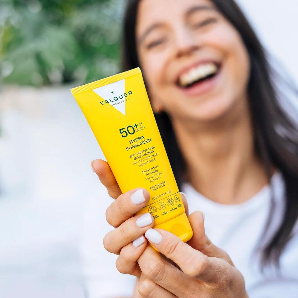 valquer laboratorios Crema Facial Hydra Sunscreen SPF 50+ Protección 360º Hidratante y Antiedad - 75 ml En línea