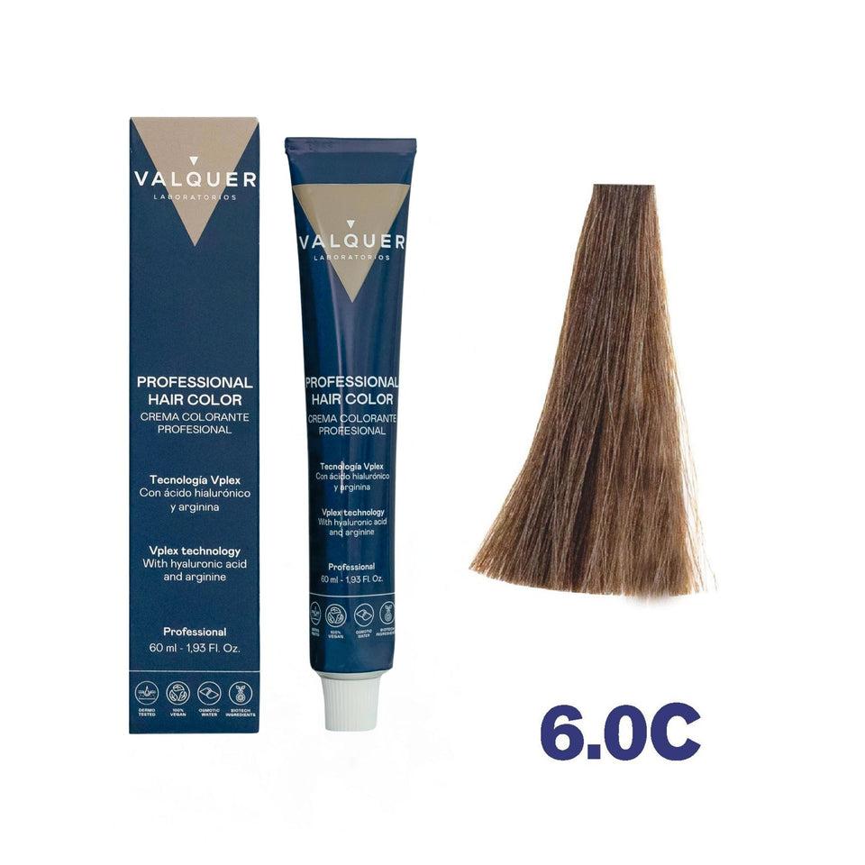 valquer laboratorios Tinte 6.0C Rubio Oscuro Frío - 60 ml