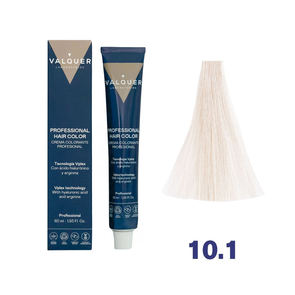valquer laboratorios Tinte 10.1 Rubio Platino Ceniza - 60 ml