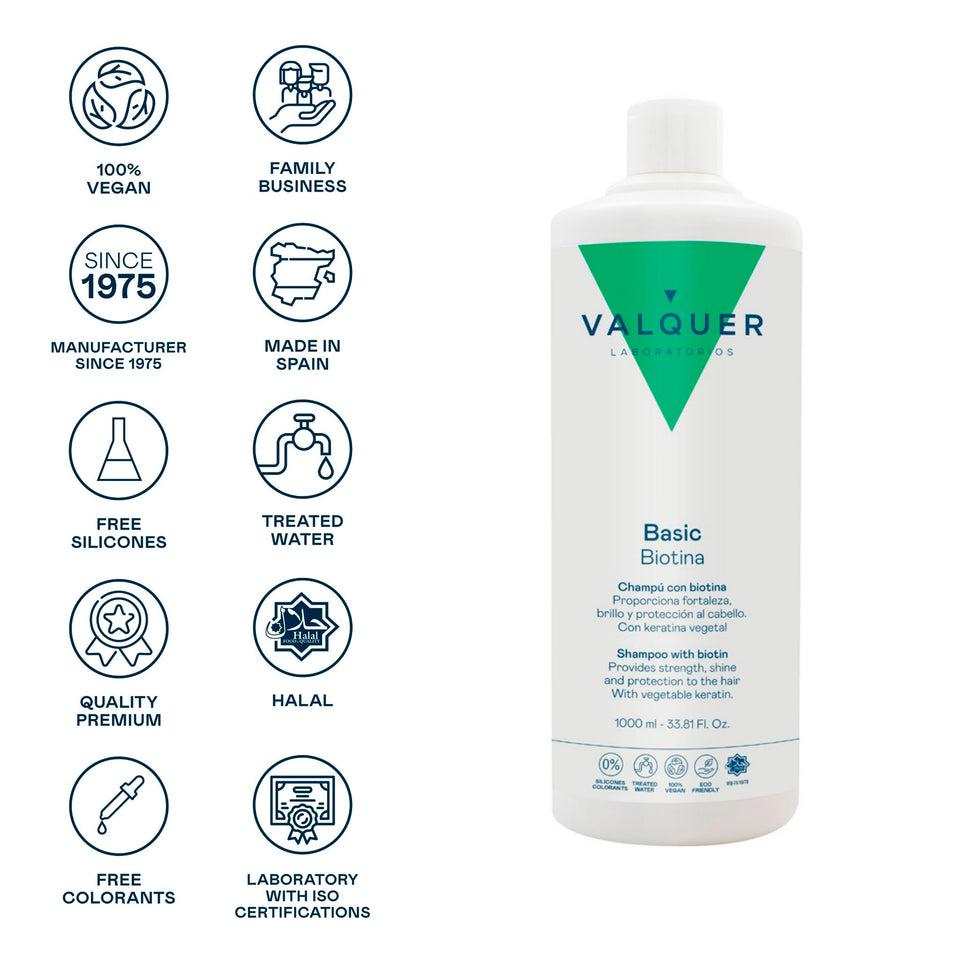 valquer laboratorios Champú con Biotina & Keratina - 1000ml En oferta