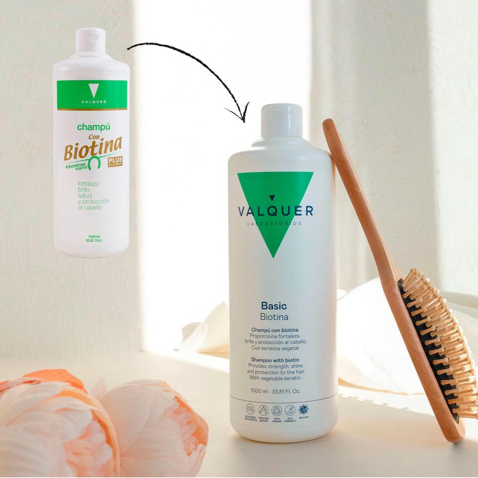 valquer laboratorios Champú con Biotina & Keratina - 1000ml En oferta
