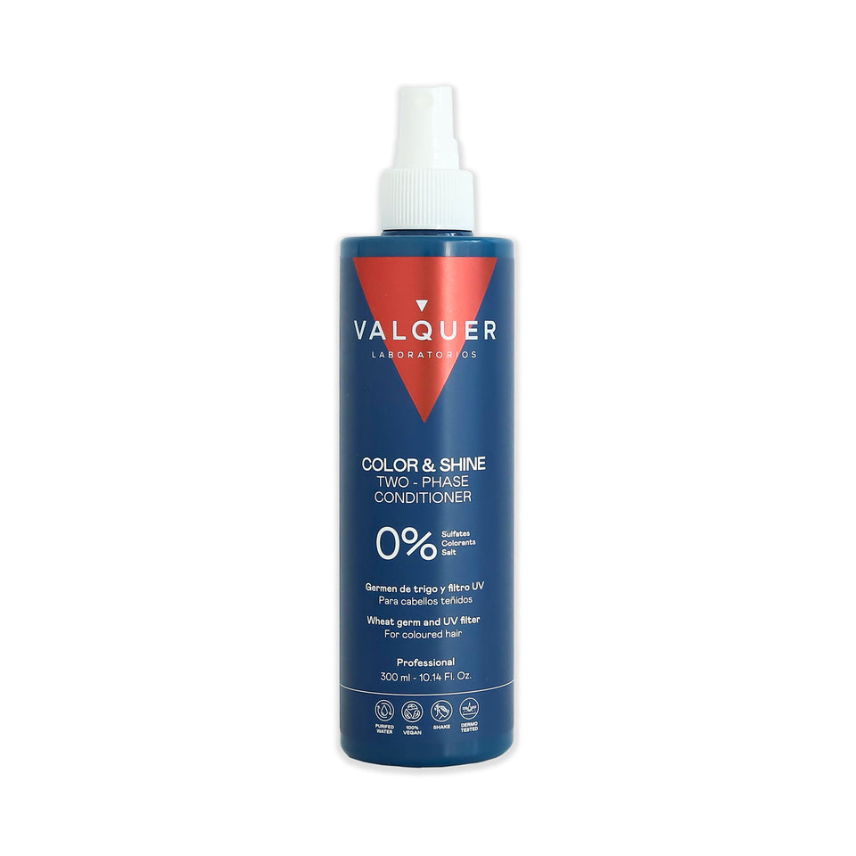 valquer laboratorios Acondicionador bifásico potenciador color y brillo para cabellos teñidos - 300 ml
