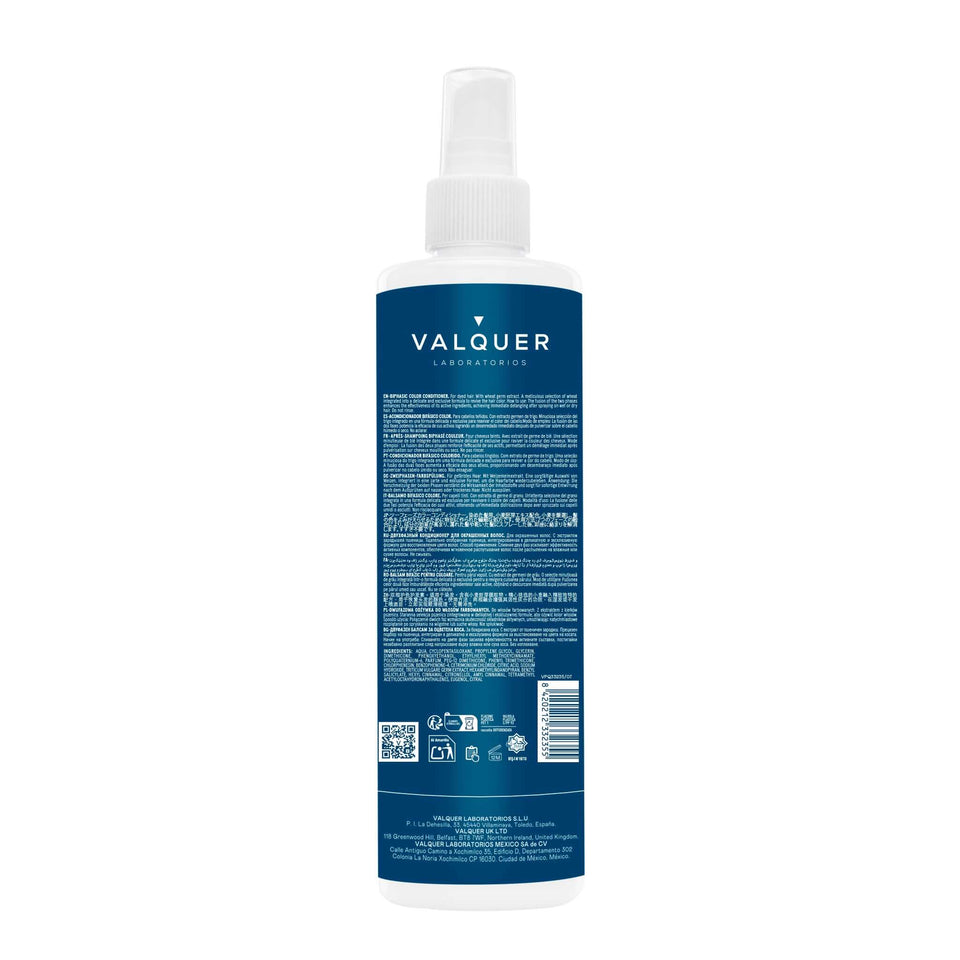 valquer laboratorios Acondicionador bifásico potenciador color y brillo para cabellos teñidos - 300 ml Gran oferta