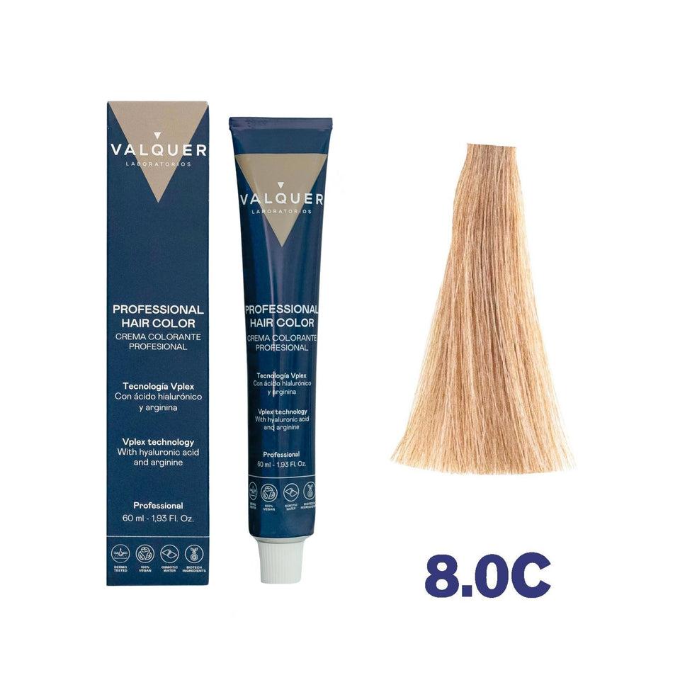 valquer laboratorios Tinte 8.0C Rubio Claro Frío - 60 ml