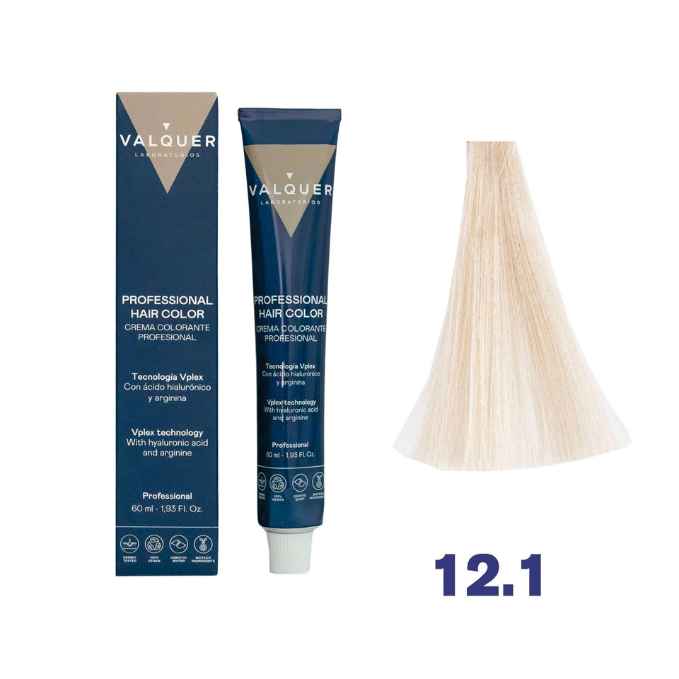 valquer laboratorios Tinte 12.1 Superaclarante Ceniza - 60 ml