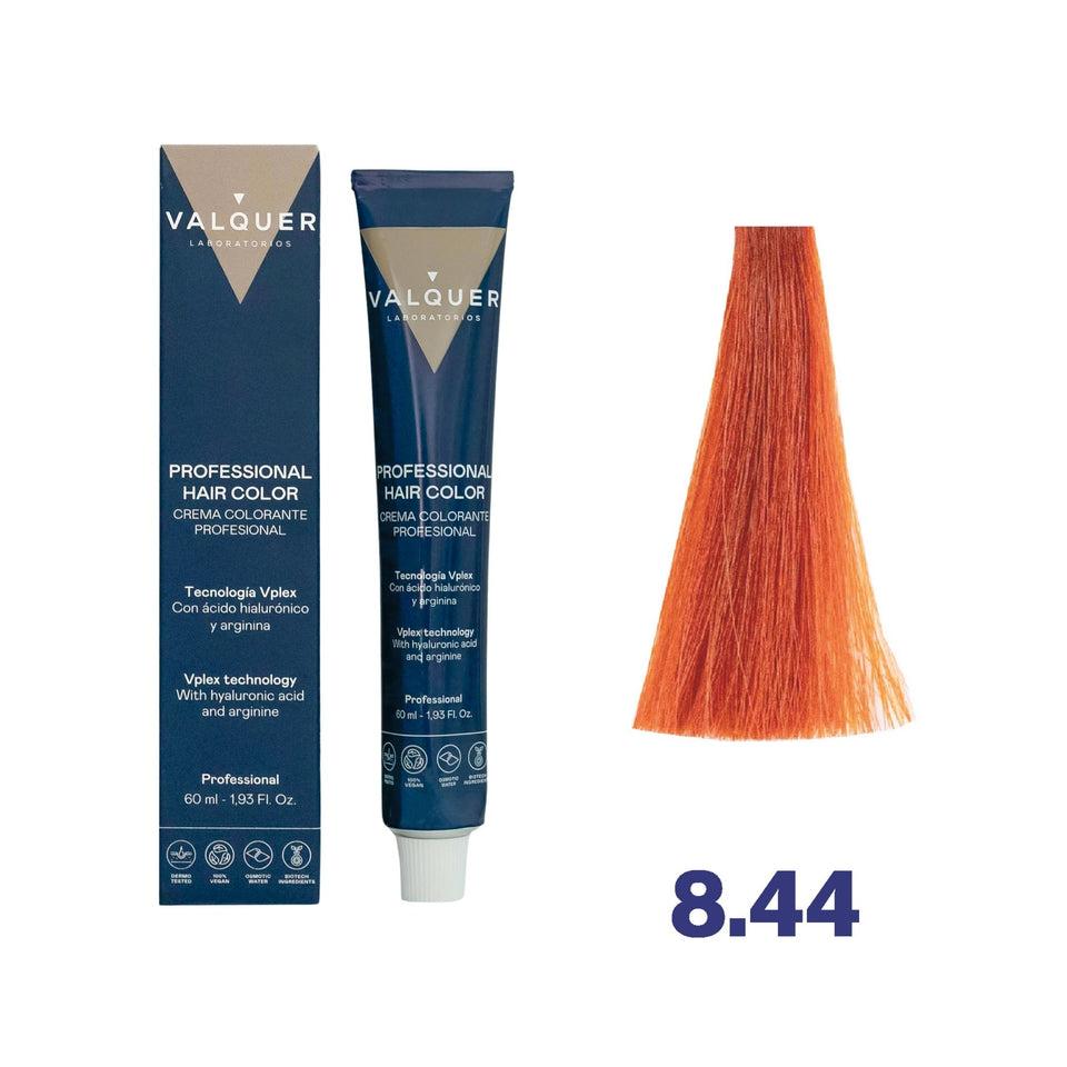 valquer laboratorios Tinte 8.44 Rubio Claro Cobrizo Intenso - 60 ml