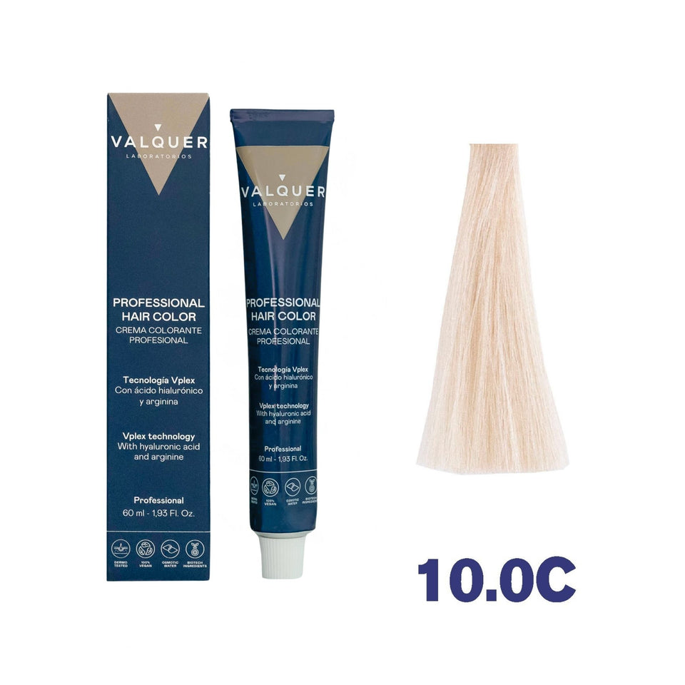valquer laboratorios Tinte 10.0C Rubio Platino Frío - 60 ml