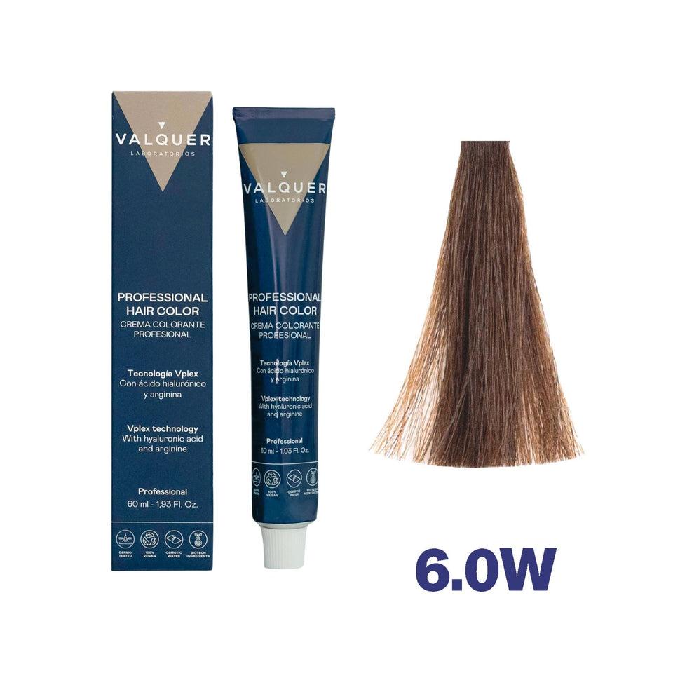 valquer laboratorios Tinte 6.0W Rubio Oscuro Cálido - 60 ml