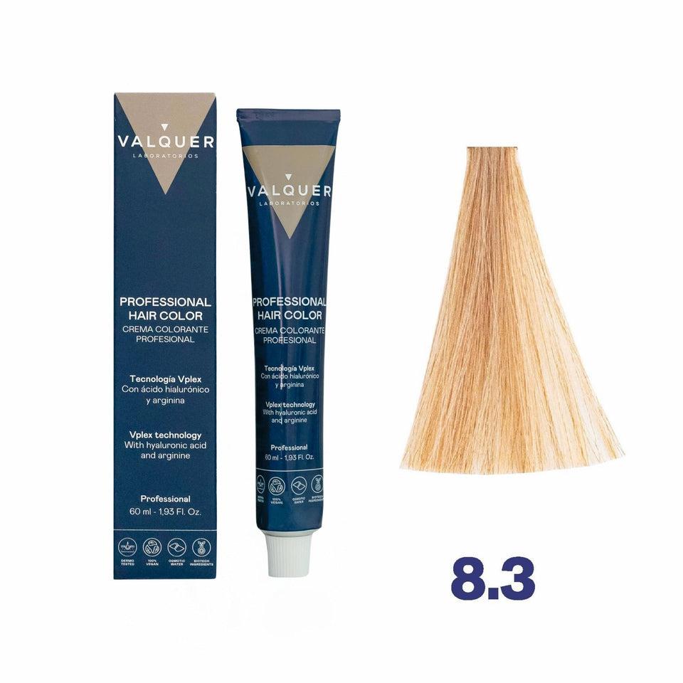 valquer laboratorios Tinte 8.3 Rubio Claro Dorado - 60 ml