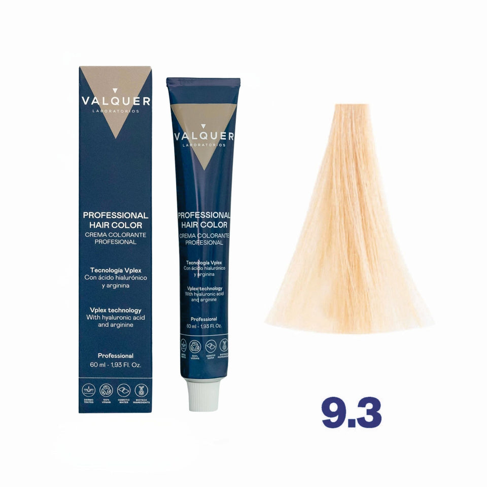 valquer laboratorios Tinte 9.3 Rubio Muy Claro Dorado - 60 ml