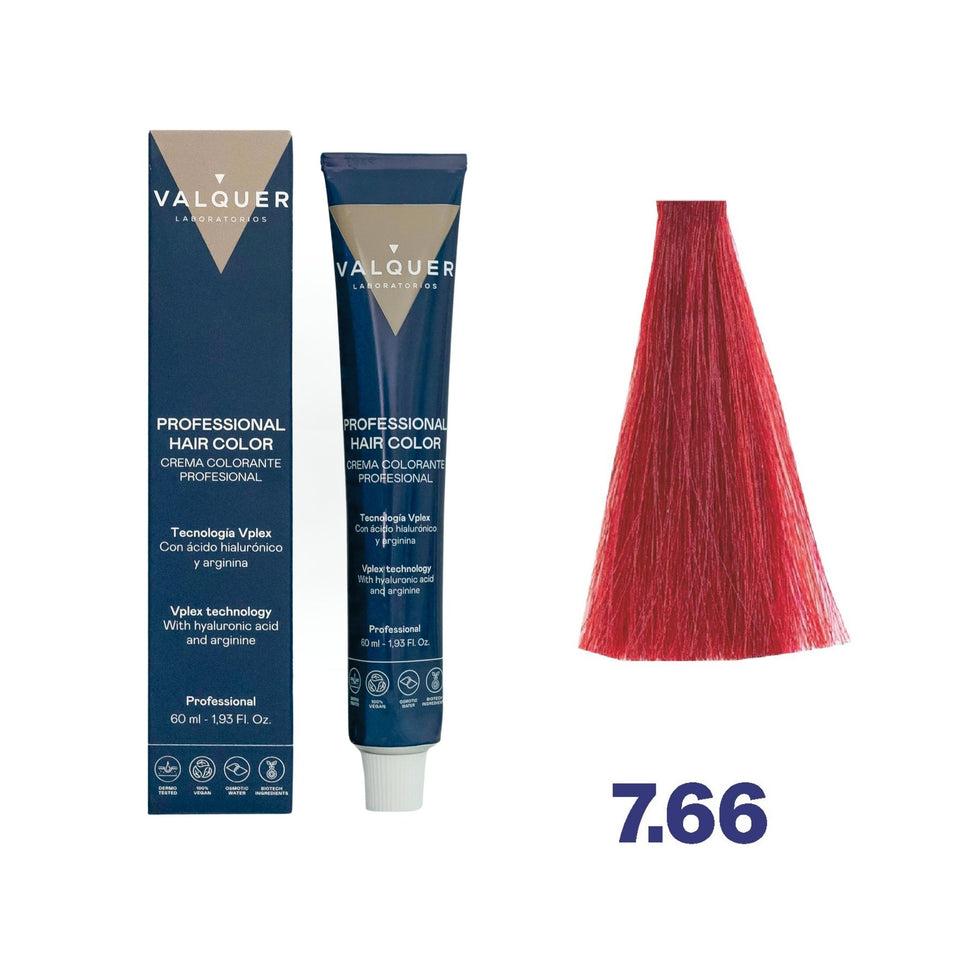 valquer laboratorios Tinte 7.66 Rubio Medio Rojizo Intenso - 60 ml Promoción trimestral