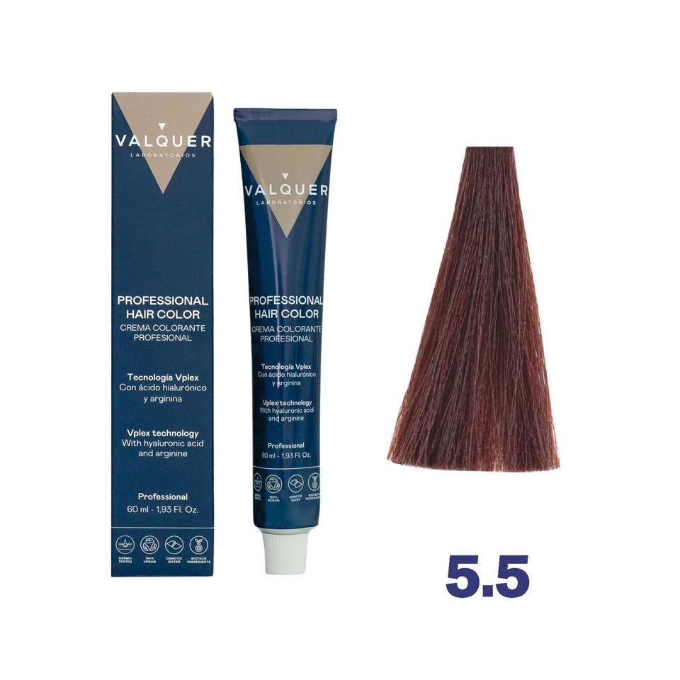 valquer laboratorios Tinte 5.5 Castaño Claro Caoba - 60 ml