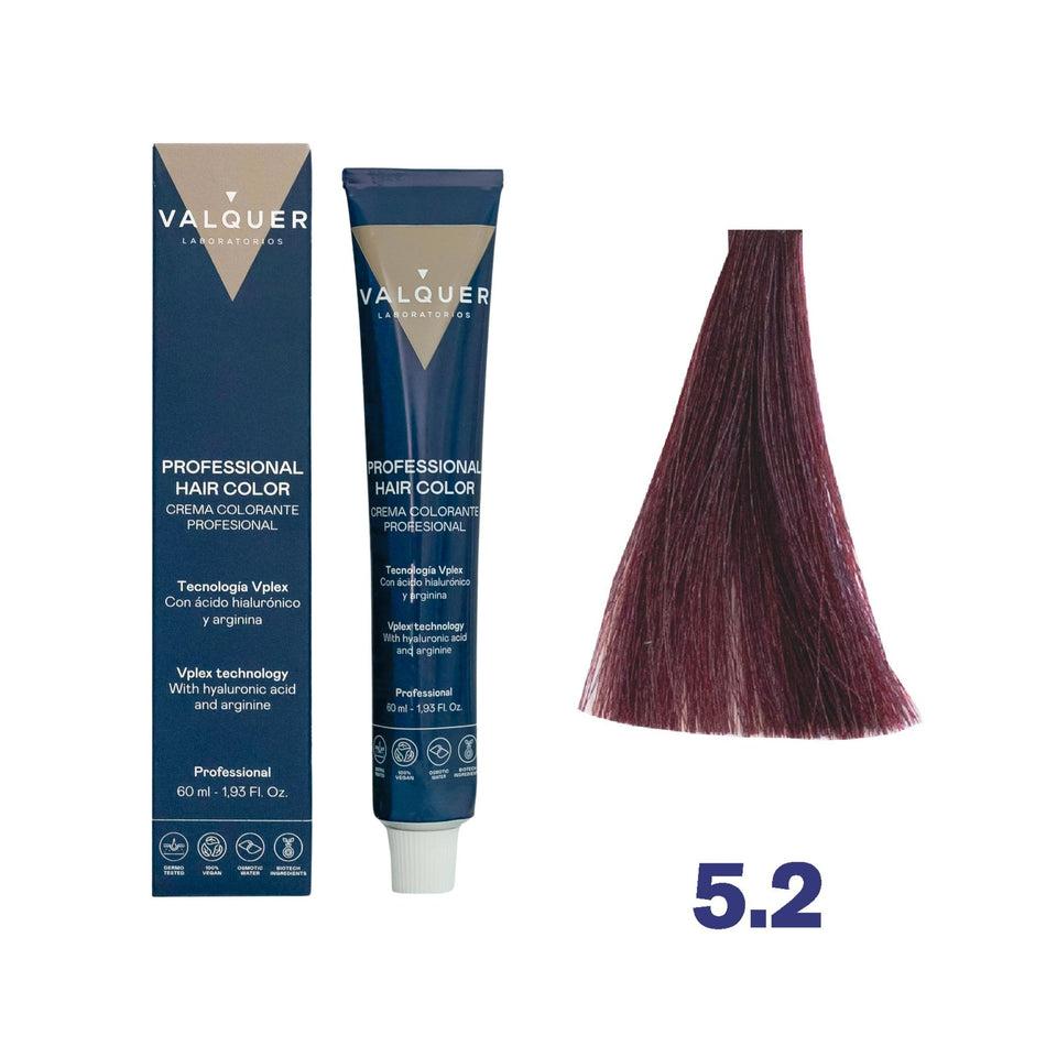 valquer laboratorios Tinte 5.2 Castaño Claro Violeta - 60 ml En oferta