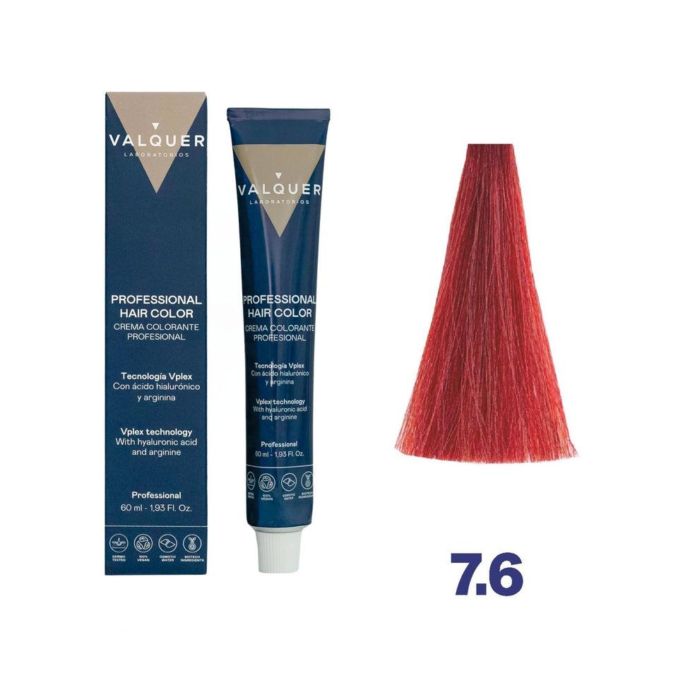 valquer laboratorios Tinte 7.6 Rubio Medio Rojizo - 60 ml Rebajas de fin de temporada