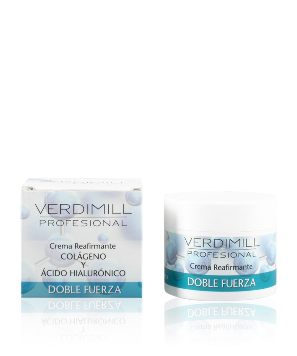 verdimill CREMA FACIAL REAFIRMANTE DOBLE FUERZA- Con colágeno y ácido hialurónico (125ml) Oferta especial de fábrica