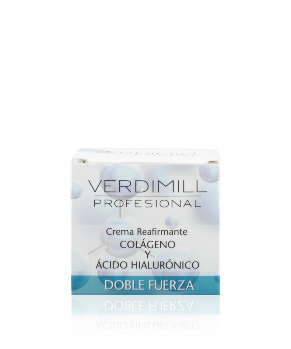 verdimill CREMA FACIAL REAFIRMANTE DOBLE FUERZA- Con colágeno y ácido hialurónico (125ml) Oferta especial de fábrica