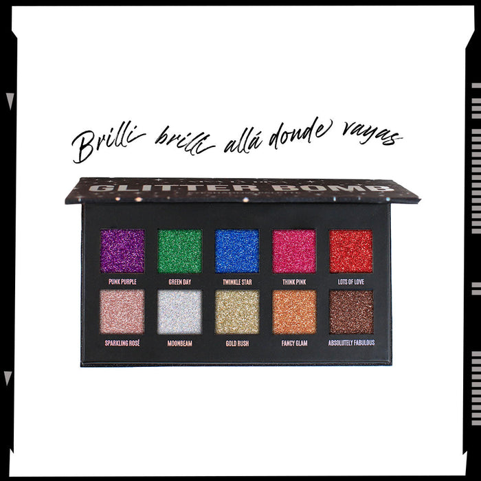 viva la diva Glitterbomb Eyeshadow Palette Grandes ahorros