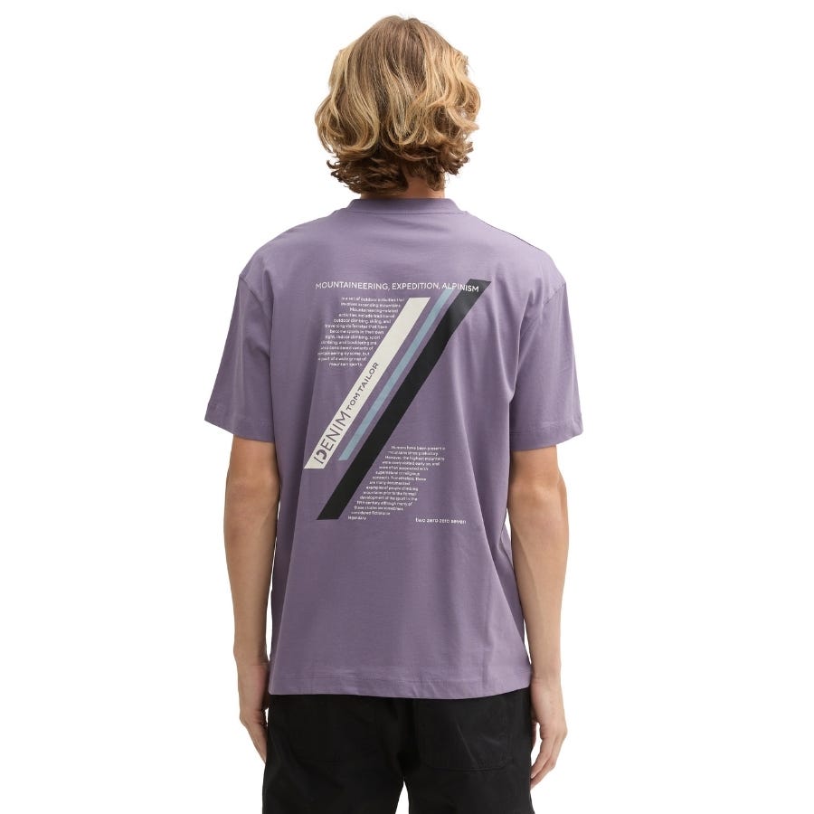 wala Camisetas manga corta Tom tailor Relaxed Printed T-Shirt T-Shirts Última moda