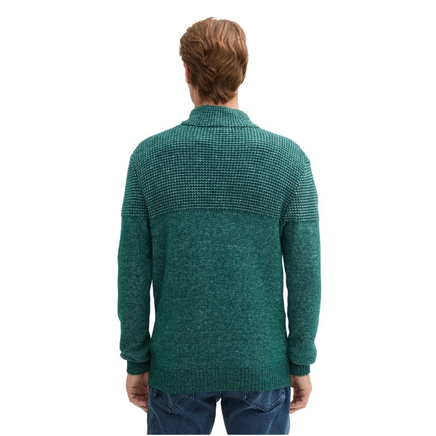 wala Jerseys Tom tailor Cosy Structure Mix Knit Troyer Flat Knit Tops Rebajas baratas