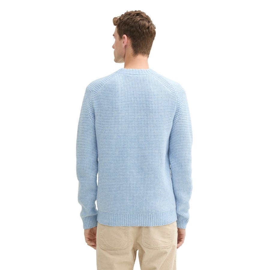 wala Jerseys Tom tailor Cosy Structured Crewneck Knit Flat Knit Tops Los más vendidos