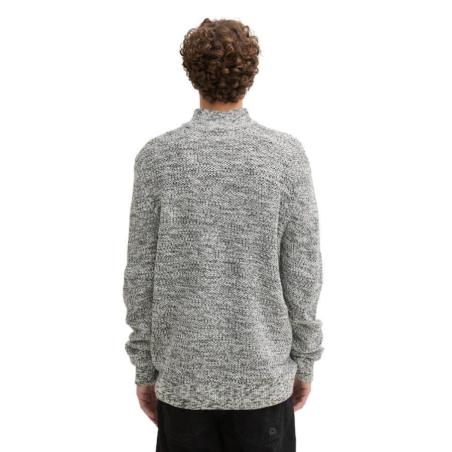 wala Jerseys Tom tailor Twotone Knitted Troyer Flat Knit Tops Descuento