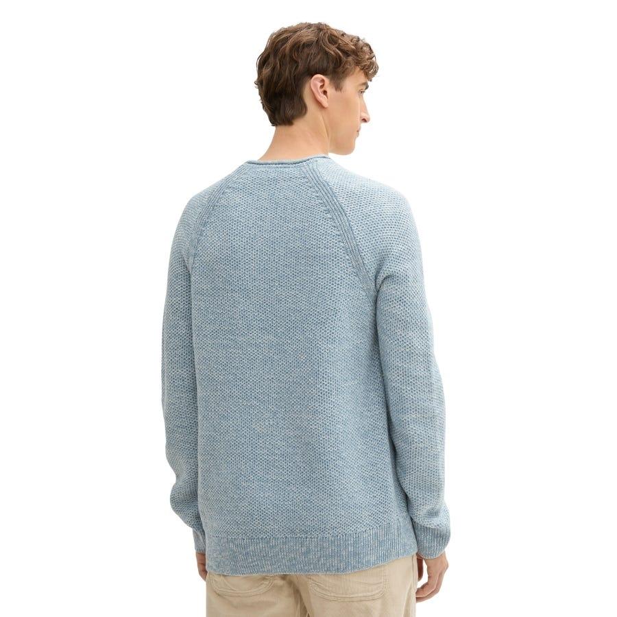 wala Jerseys Tom tailor Twotone Crewneck Knit Flat Knit Tops Liquidación