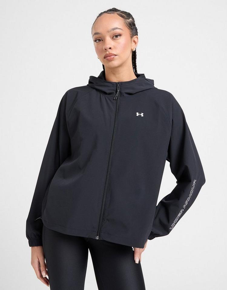 JD Sports Under Armour Chaqueta Woven Zip Wordmark Última moda