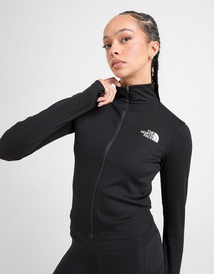 JD Sports The North Face Camiseta de manga larga Rib Zip Rebajas de fin de temporada