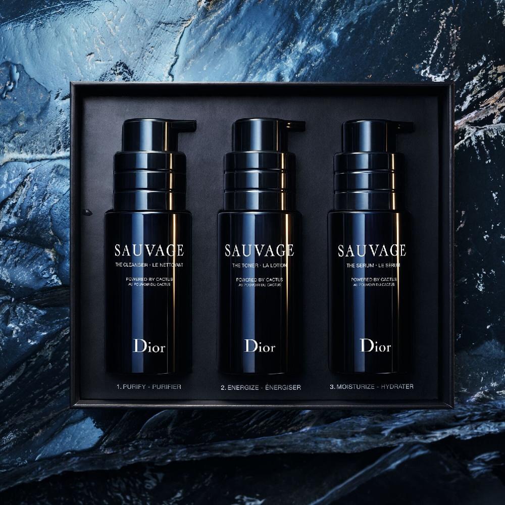 Dior Sauvage Kit - Limpiador loción y sérum con el poder del cactus ÚLTIMAS EDICIONES
