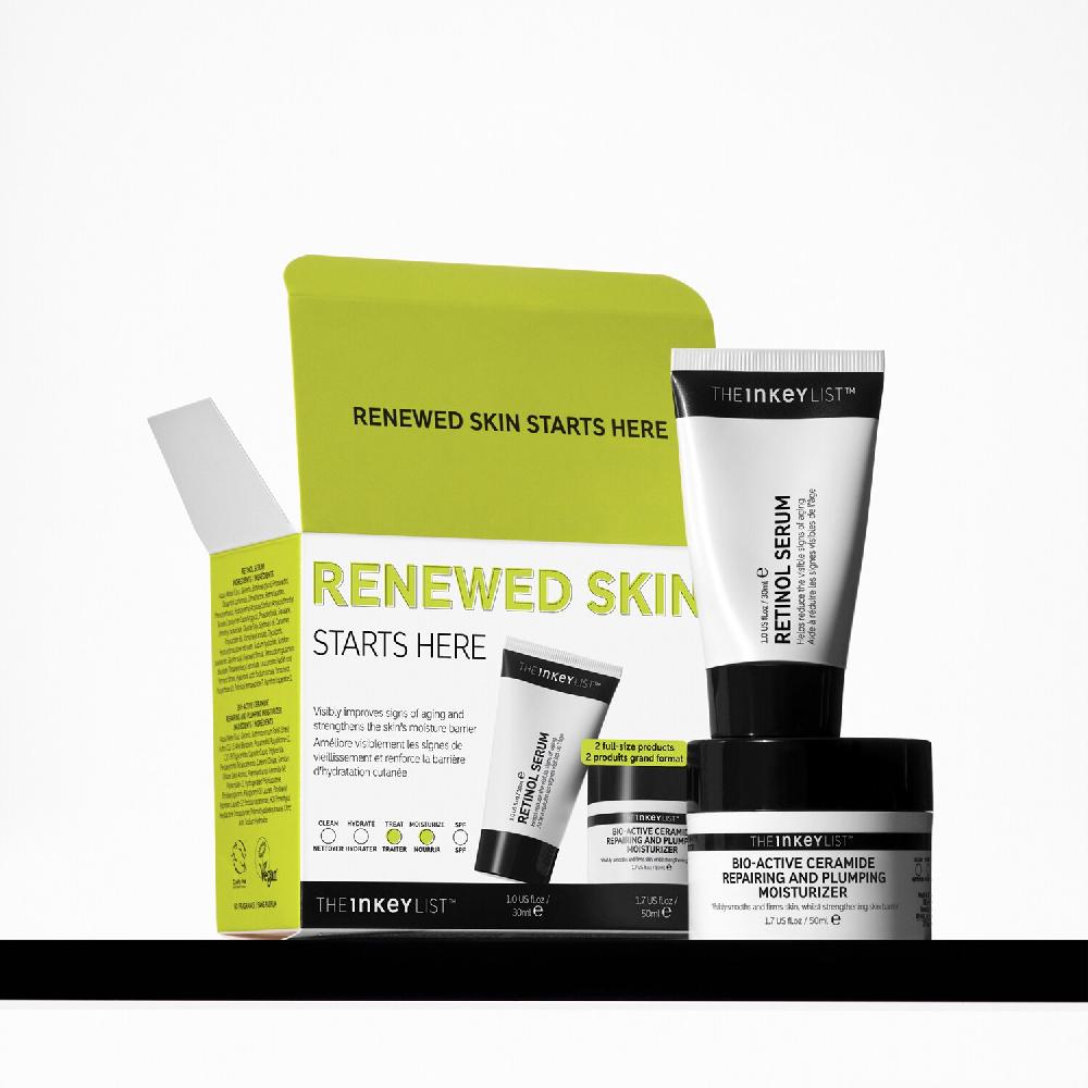 The Inkey List Renewed Skin Starts Here - Estuche Tratamiento Antiedad Grandes ahorros
