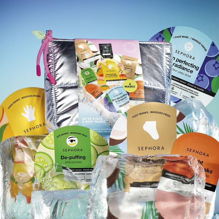 Sephora Collection Moving Lights - Kit de 8 mascarillas faciales y corporales En línea