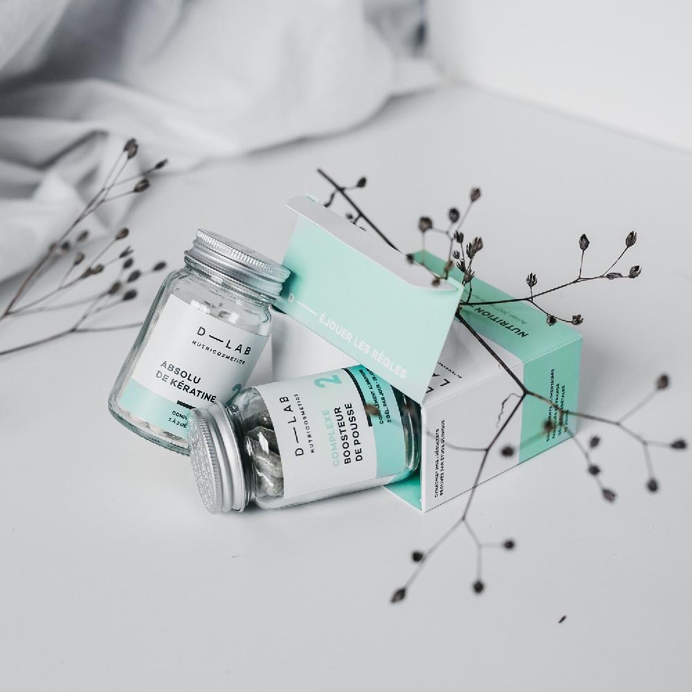 D-Lab Nutricosmetics Nutrición capilar - Complemento alimenticio para el cabello Últimos 3 días