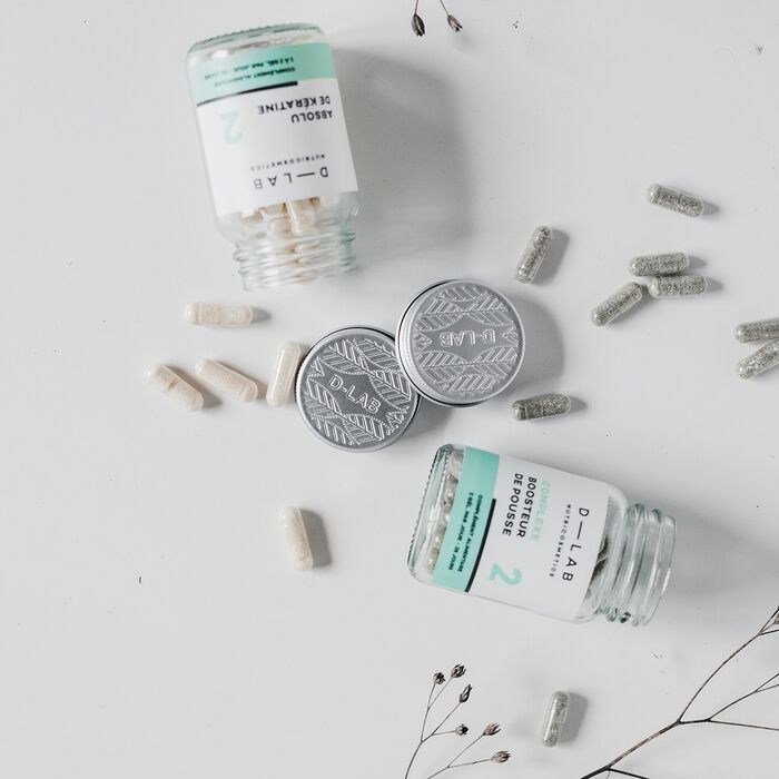 D-Lab Nutricosmetics Nutrición capilar - Complemento alimenticio para el cabello Últimos 3 días