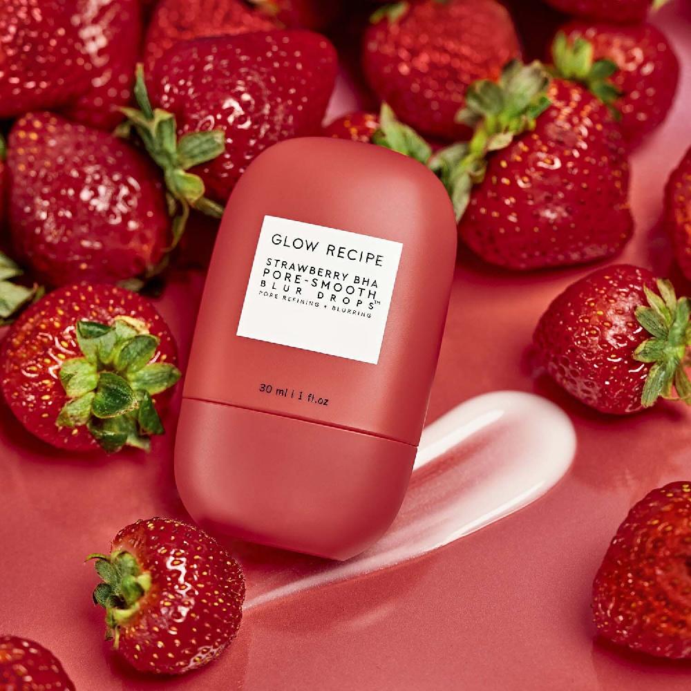 Glow Recipe Strawberry BHA Pore-Smooth Blur Drops - Sérum para cerrar poros ÚLTIMAS EDICIONES