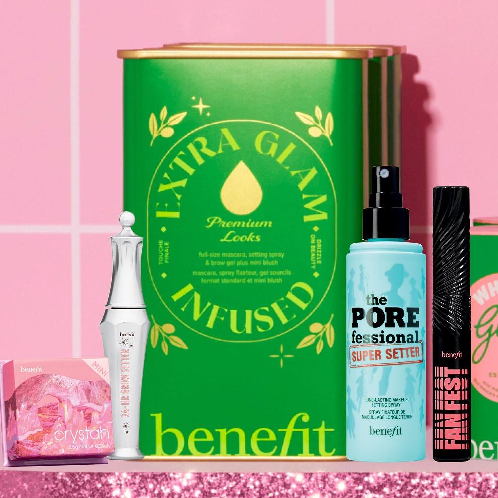Benefit Cosmetics Extra Glam Infused - Estuche de Maquillaje Rostro Promoción trimestral