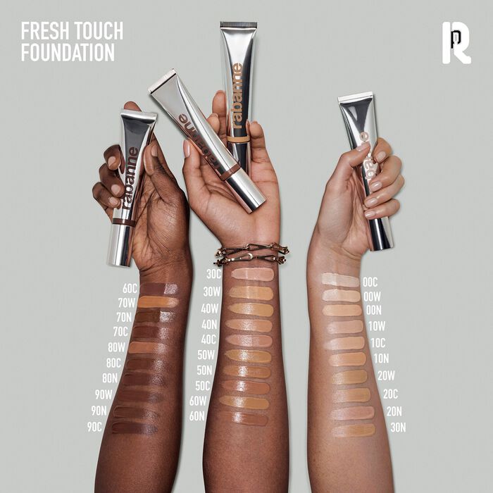 Rabanne Makeup Fresh Touch Foundation - Base de maquillaje acabado luminoso 24h de hidratación 2025