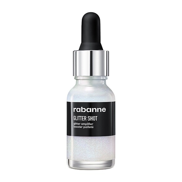 Rabanne Makeup Arts Factory Glitter Shot - Iluminador Líquido multisusos con purpurina