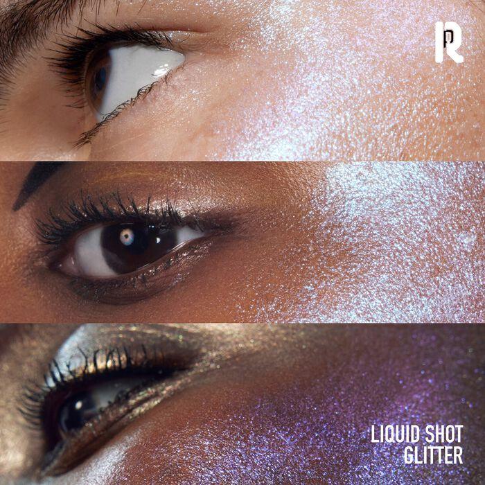 Rabanne Makeup Arts Factory Glitter Shot - Iluminador Líquido multisusos con purpurina Descuento
