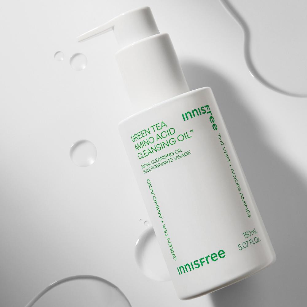 Innisfree Aceite Limpiador Desmaquillante de Té Verde y Aminoácidos - Limpiador Facial Solo queda un día