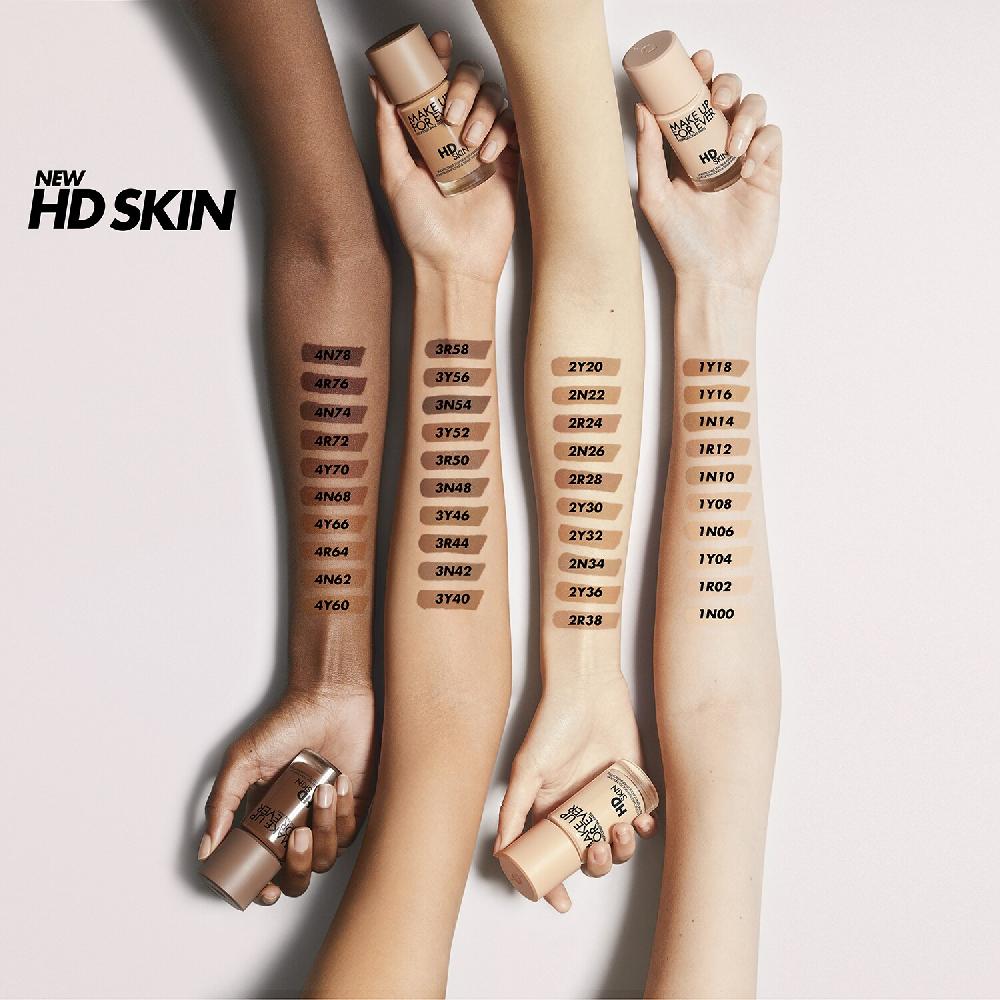 Make Up For Ever HD Skin - Base de maquillaje larga duración Últimos 3 días