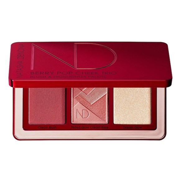 Natasha Denona Berry Pop Cheek Trio - Paleta de Blush e Iluminadores Rebajas online