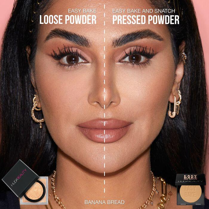 Huda Beauty Easy Bake and Snatch - Polvos compactos Oferta especial