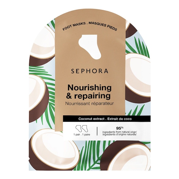 Sephora Collection Mascarillas de pies impregnadas - Hidratación intensa de manos en 20 minutos
